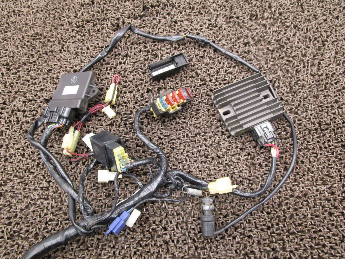 ドラッグスター250 メインハーネス A7285 CDI レギュレター イグニッションコイル リレー VG02J ヤマハ G604E DragStar キャブ車 BRIGHTFACE_UK