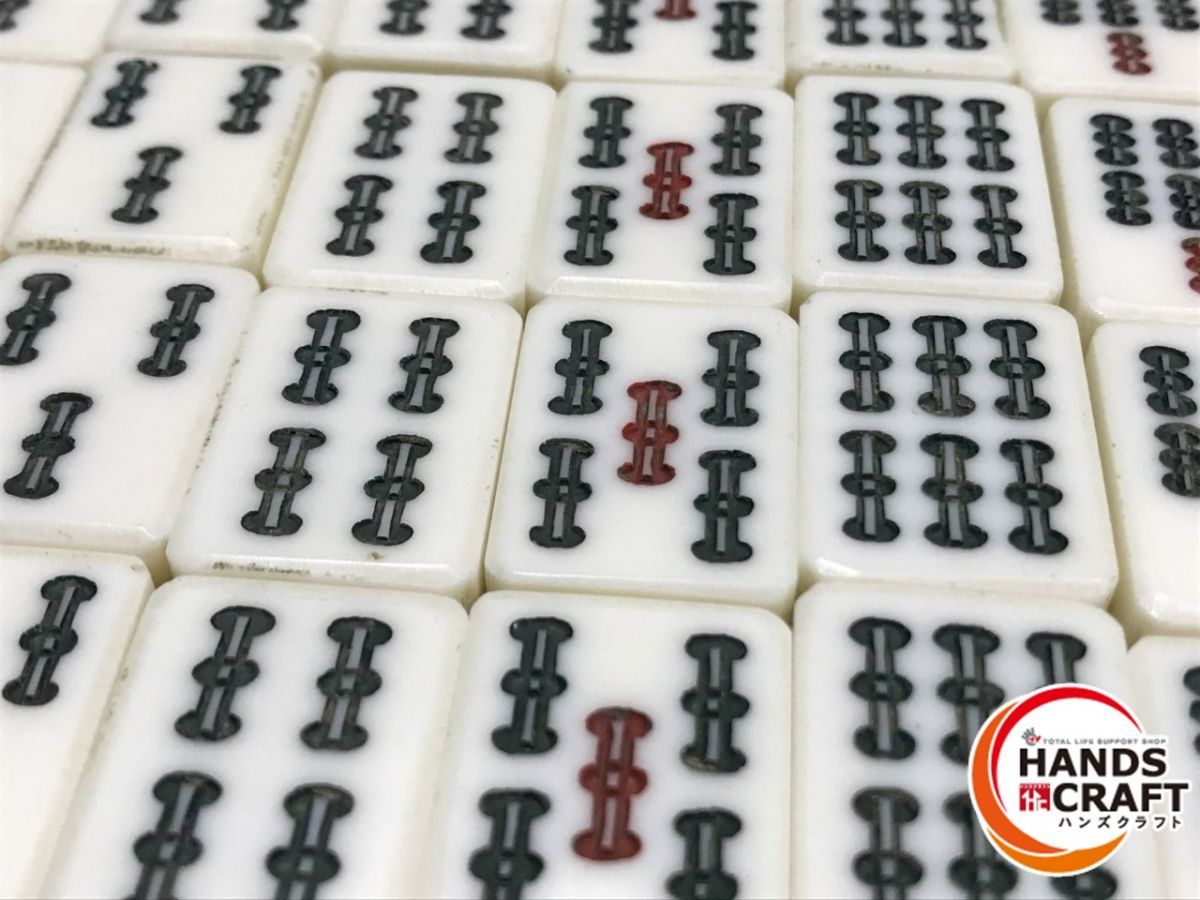 VW2774】昭和レトロ 麻雀牌 マージャン 竹牌 付属品多数!!USED