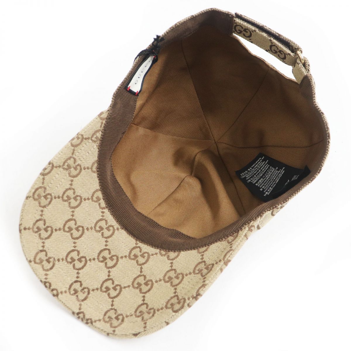 未使用品□GUCCI/グッチ 576253 GGキャンバス ロゴレザーラベル ベース 