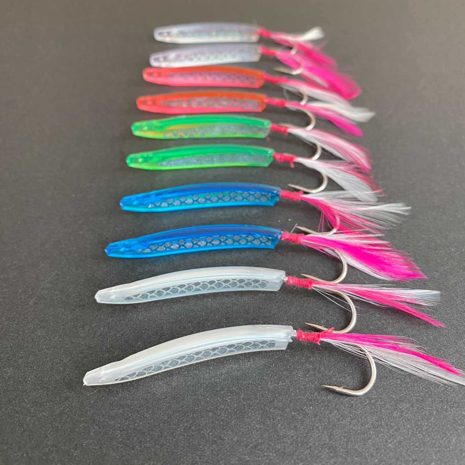 お得　まとめ売り　弓角（ルアー） 80本 12㎝60本10㎝20本（針含む） ウィンズ/Win's 弓角 ジャバラ 10cm 船引き釣り用弓角・テンテン