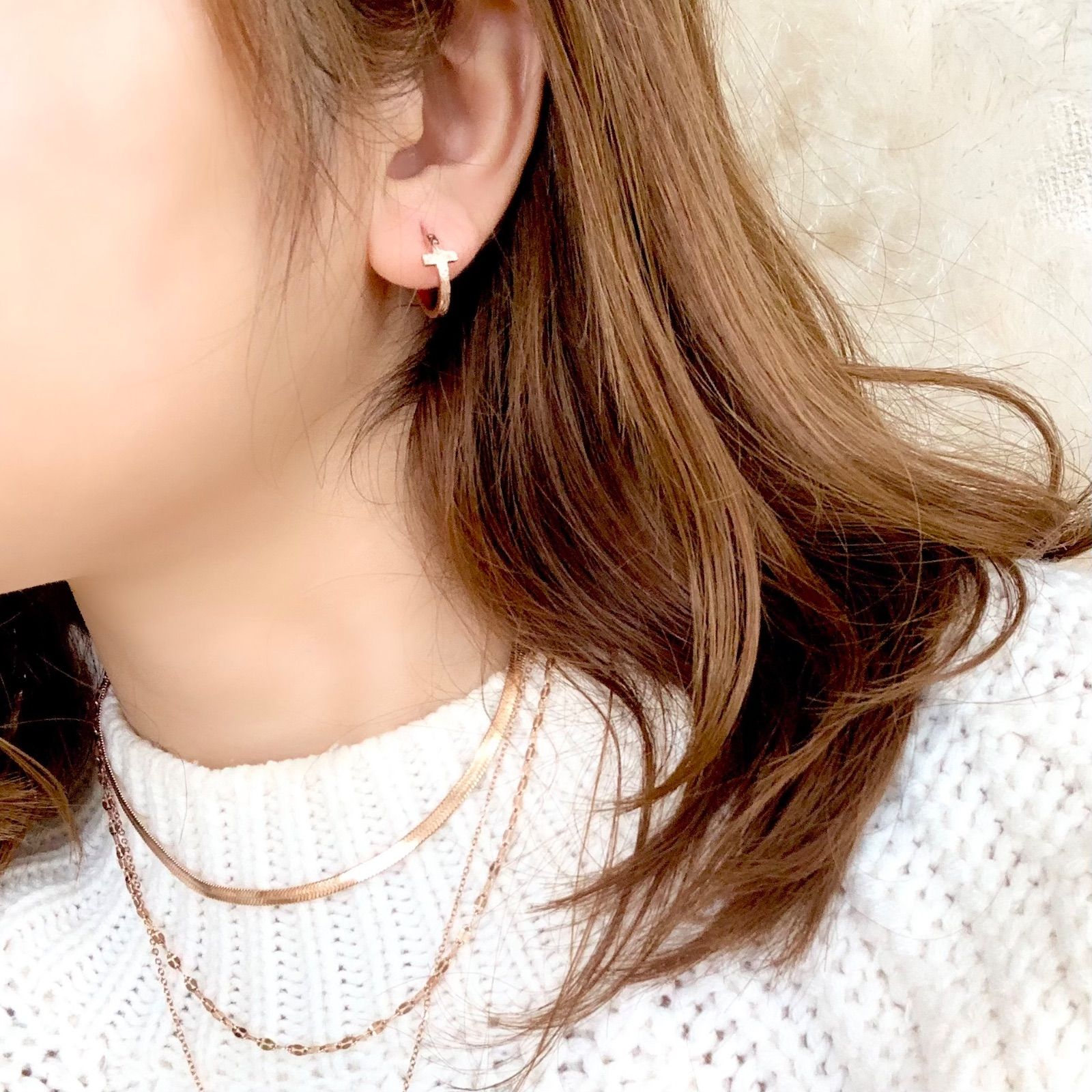 ティファニー K18 フェザー ピアス 片耳用 6680 TIFFANY&Co. (新品