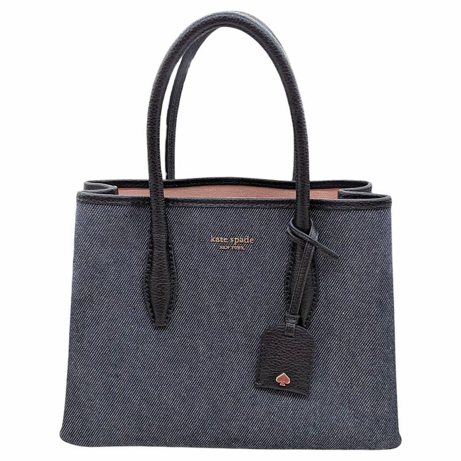 kate spade ケイトスペード small top zip satchel デニム トート 