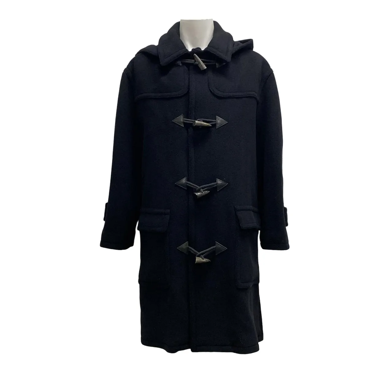 超希少✨HERMES ダッフルコート ナイロン カシミヤ裏地 カーキ L相当 超希少✨HERMES ダッフルコート ナイロン カシミヤ裏地 カーキ L