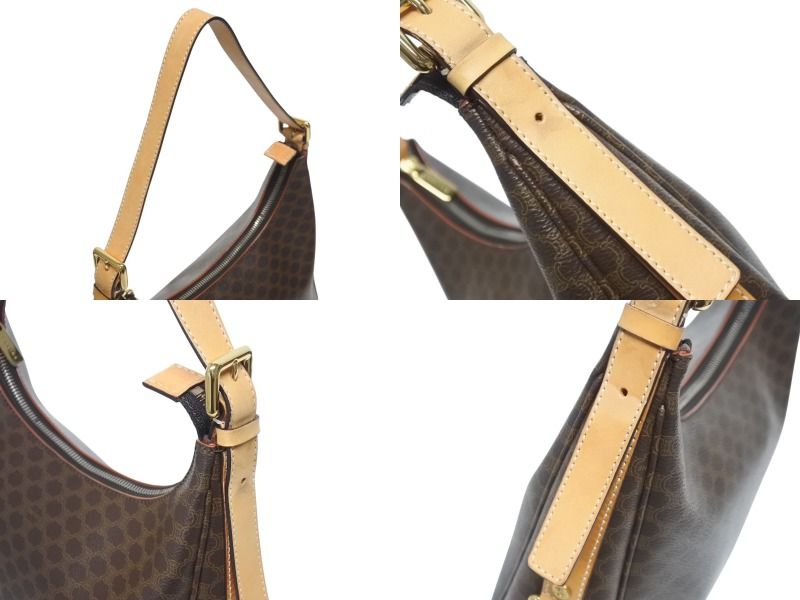 CELINE セリーヌ マカダム柄 ホーボー ワンショルダーバッグ PVC