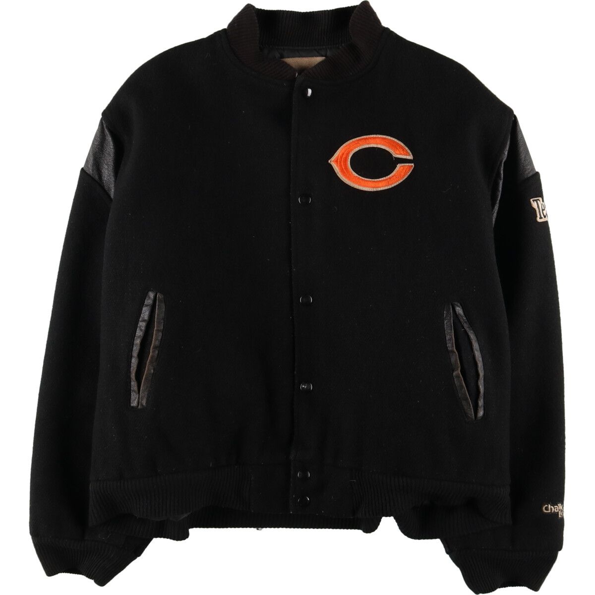 古着 NFL CHICAGO BEARS シカゴベアーズ ウールスタジャン アワードジャケット バーシティジャケット メンズXL/eaa406806