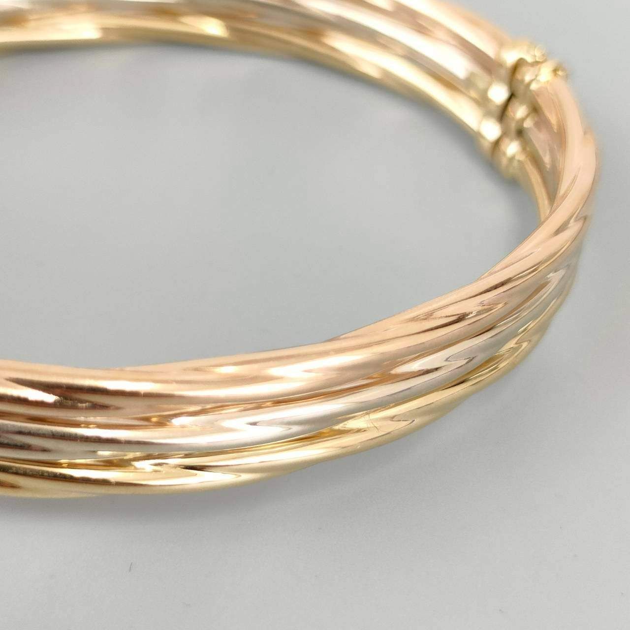 18金 K18 男女兼用 イタリー トリニティバングル 12.82ｇ D242