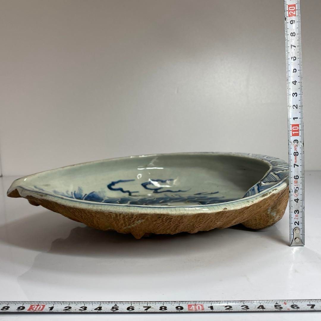 古伊万里　鮑形大皿　横幅約29.8㎝　東Y6-0606① 古伊万里 鮑形大皿 横幅約29.8㎝ 東Y6-0606①
