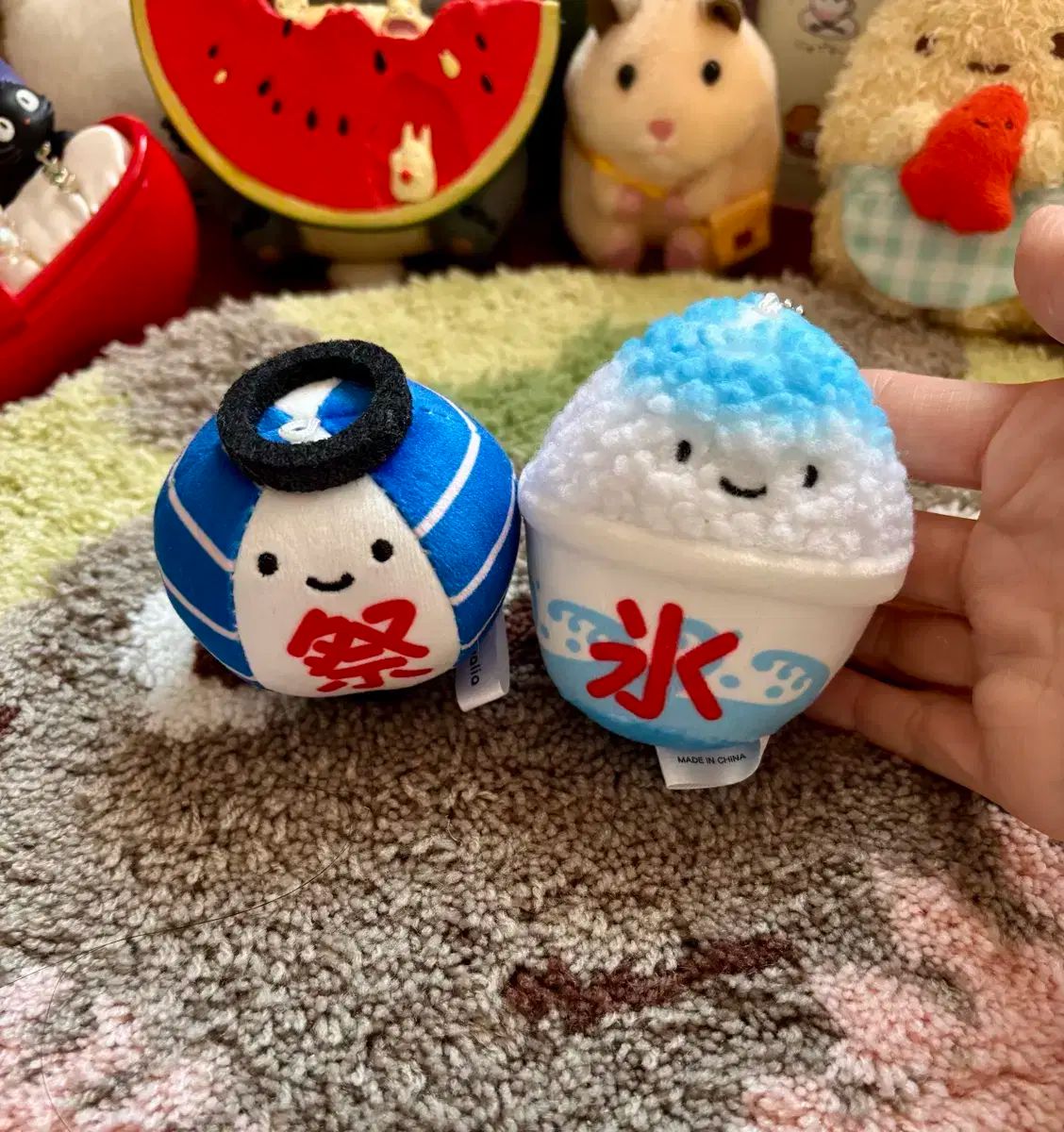 (ヴィンテージ) 祭り 氷 人形キーホルダー セット (バッチ)