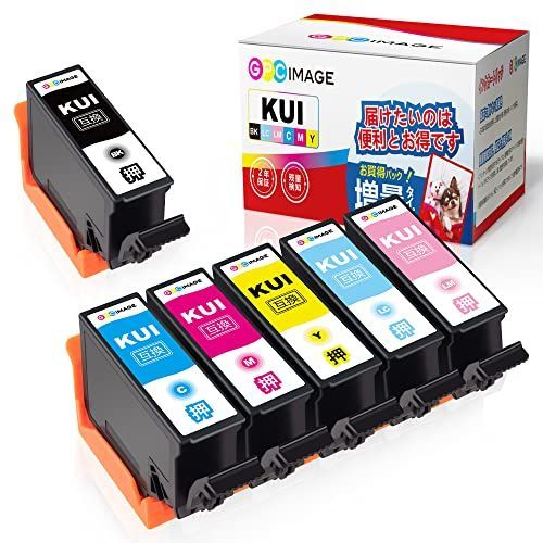 GPC Image クマノミ 互換インクカートリッジ KUI-6CL-L 6色セット 増量 
