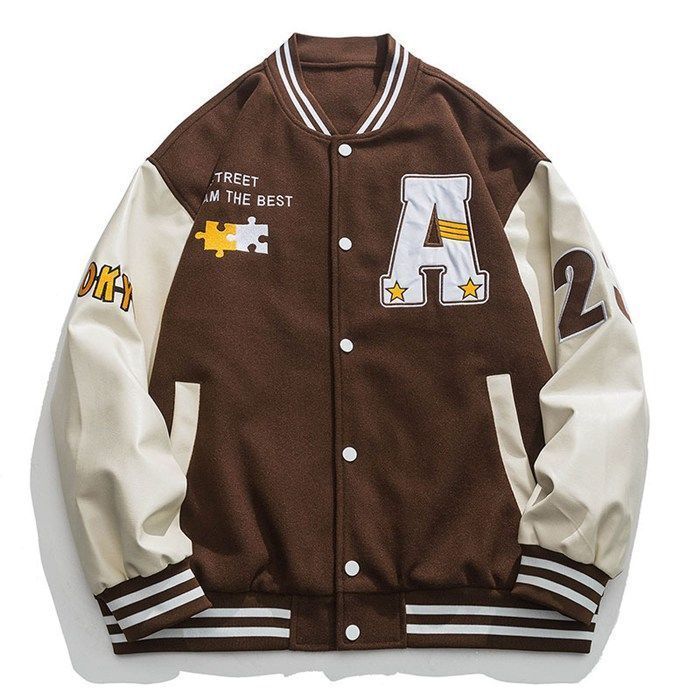 kzmSTÜSSY スタジャン STUSSY◇22AW/S TALK MELTON VARSITY JACKET/スタジャン/M