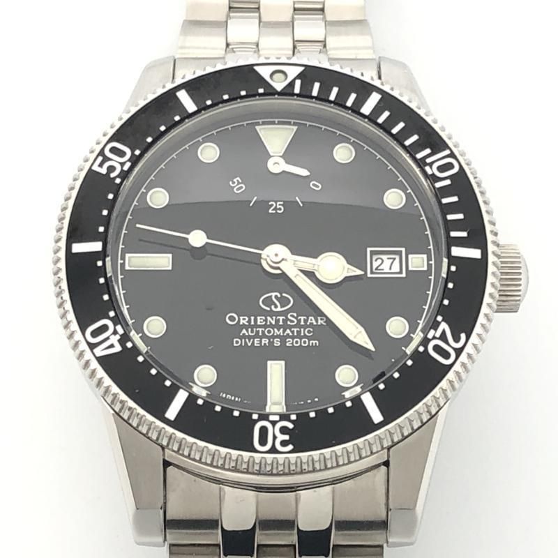 ORIENT STAR 自動巻き時計 シルバー/ブラック