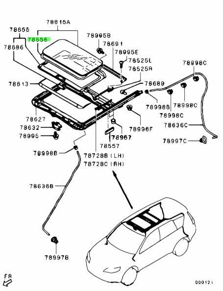 WEATHERSTRIP SUNROOF