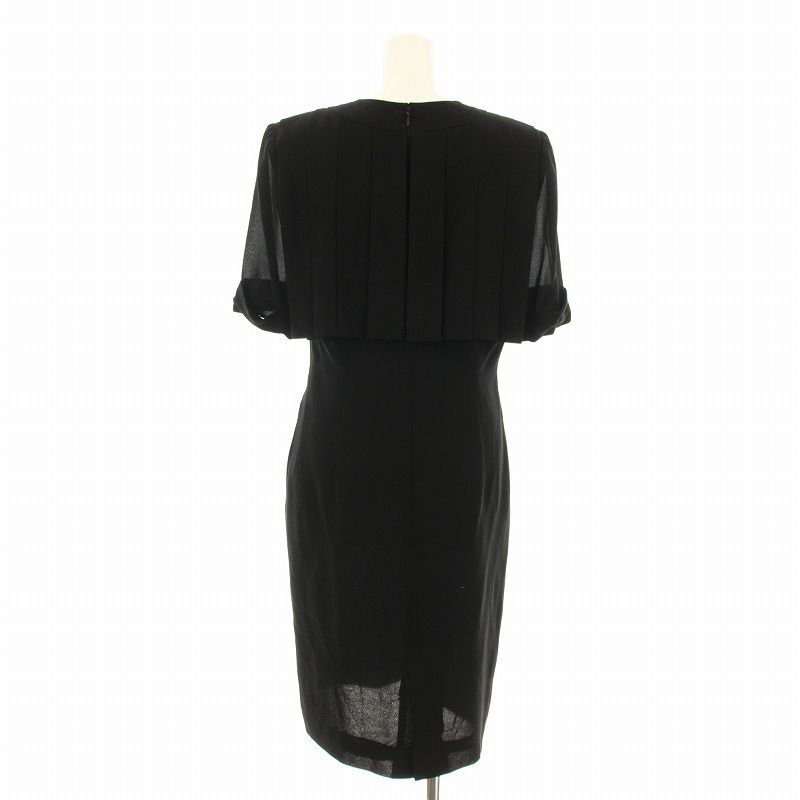 【極美品】ジバンシィ フォーマル 半袖 ワンピース 黒サイズ10 冠婚葬祭 ジバンシィ GIVENCHY HI FORMAL 0671360 フォーマル ワンピース