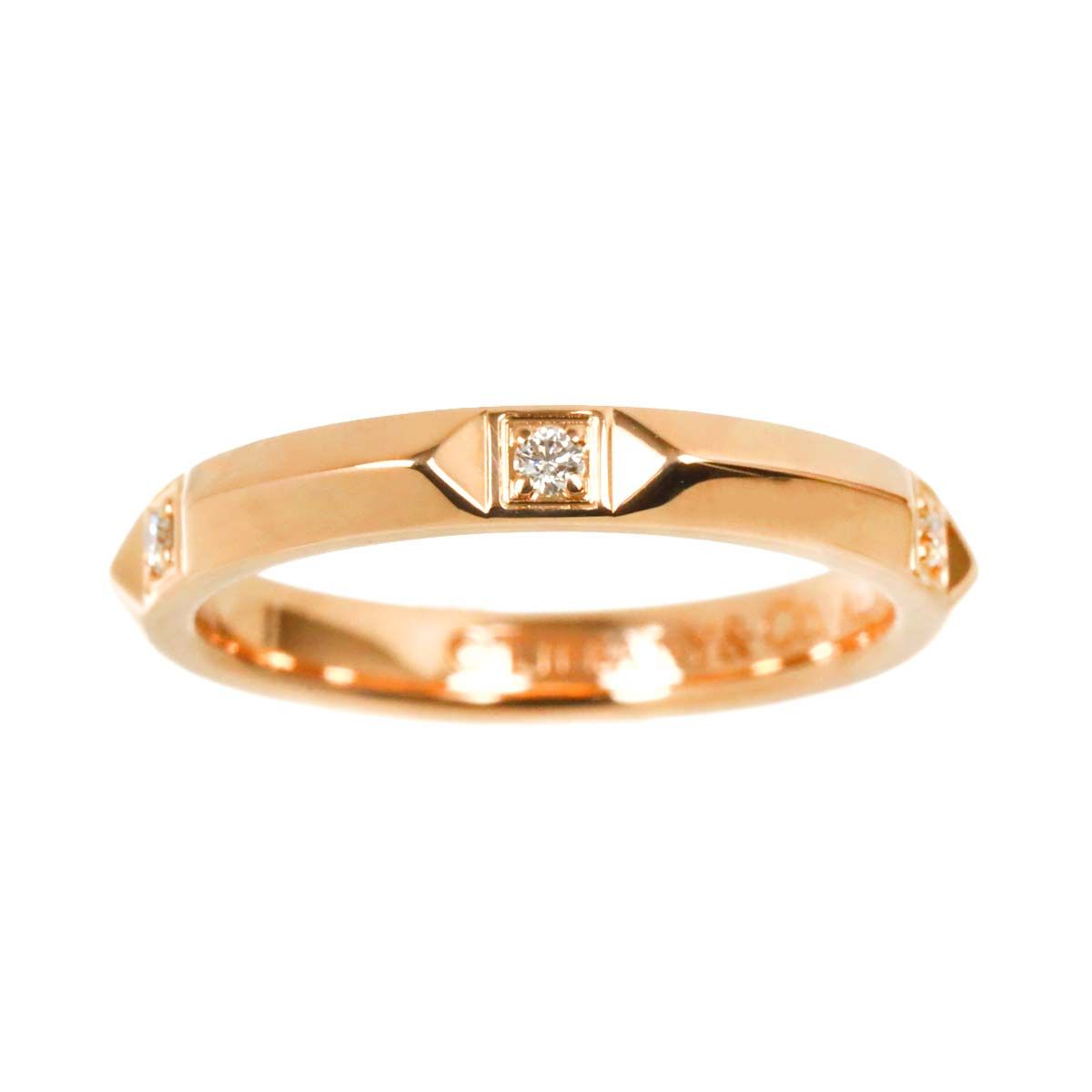 ティファニー TIFFANY&Co. トゥルー バンド 6.5号 リング ダイヤ K18  