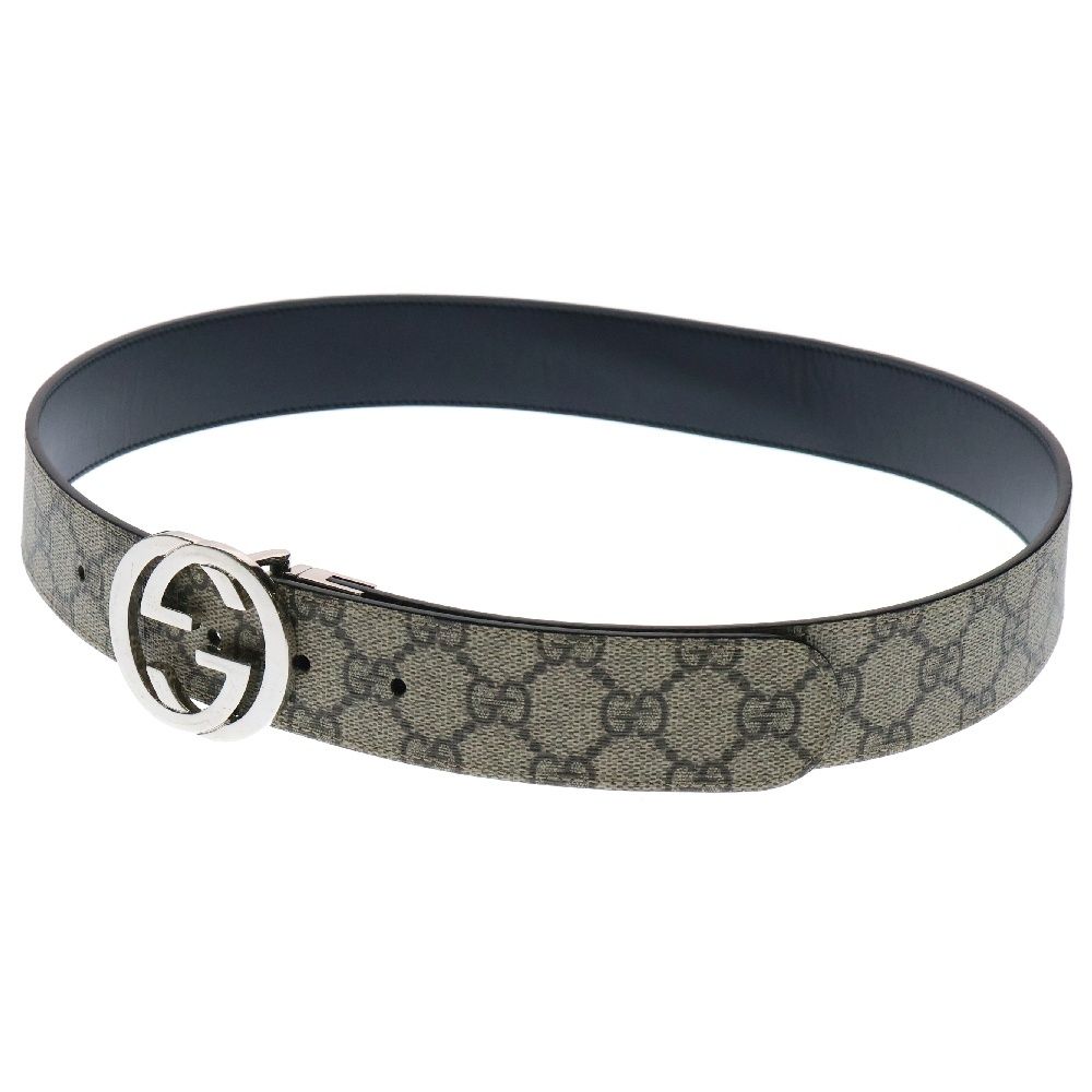 GUCCI (グッチ) GGスプリーム インターロッキングG ロゴ ベルト