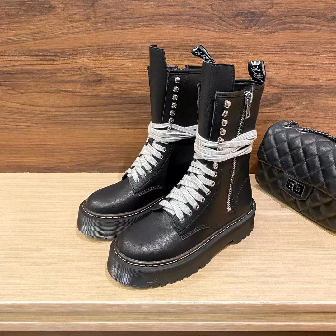 新品Dr.Martensドクターマーチン 厚底 長筒 ルマーチンブーツ 箱付 