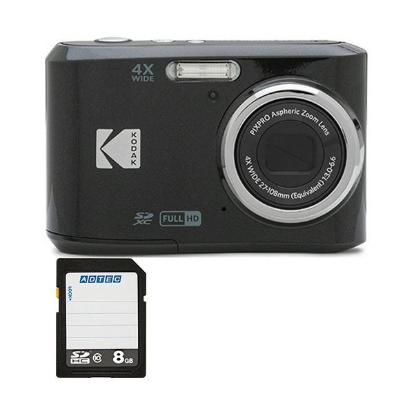 コンパクトデジタルカメラ PIXPRO ブラック FZ45BK2A 8GB SDHCメモリカード 1セット