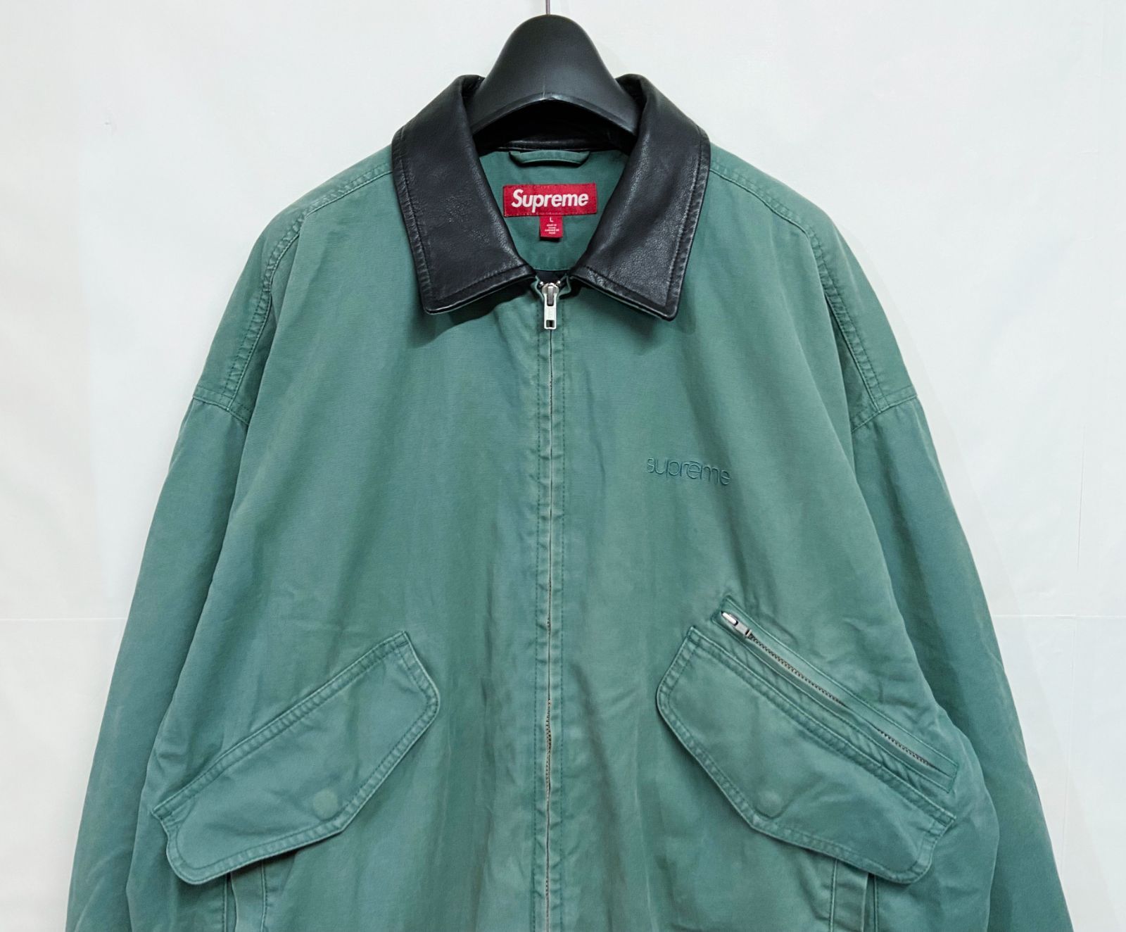 SUPREME｜シュプリーム Leather Collar Utility Jacket レザー