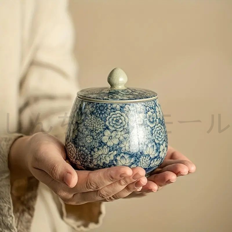 ヴィンテージ青と白の磁器花瓶 ホームインテリア Amazon.co.jp: 8個