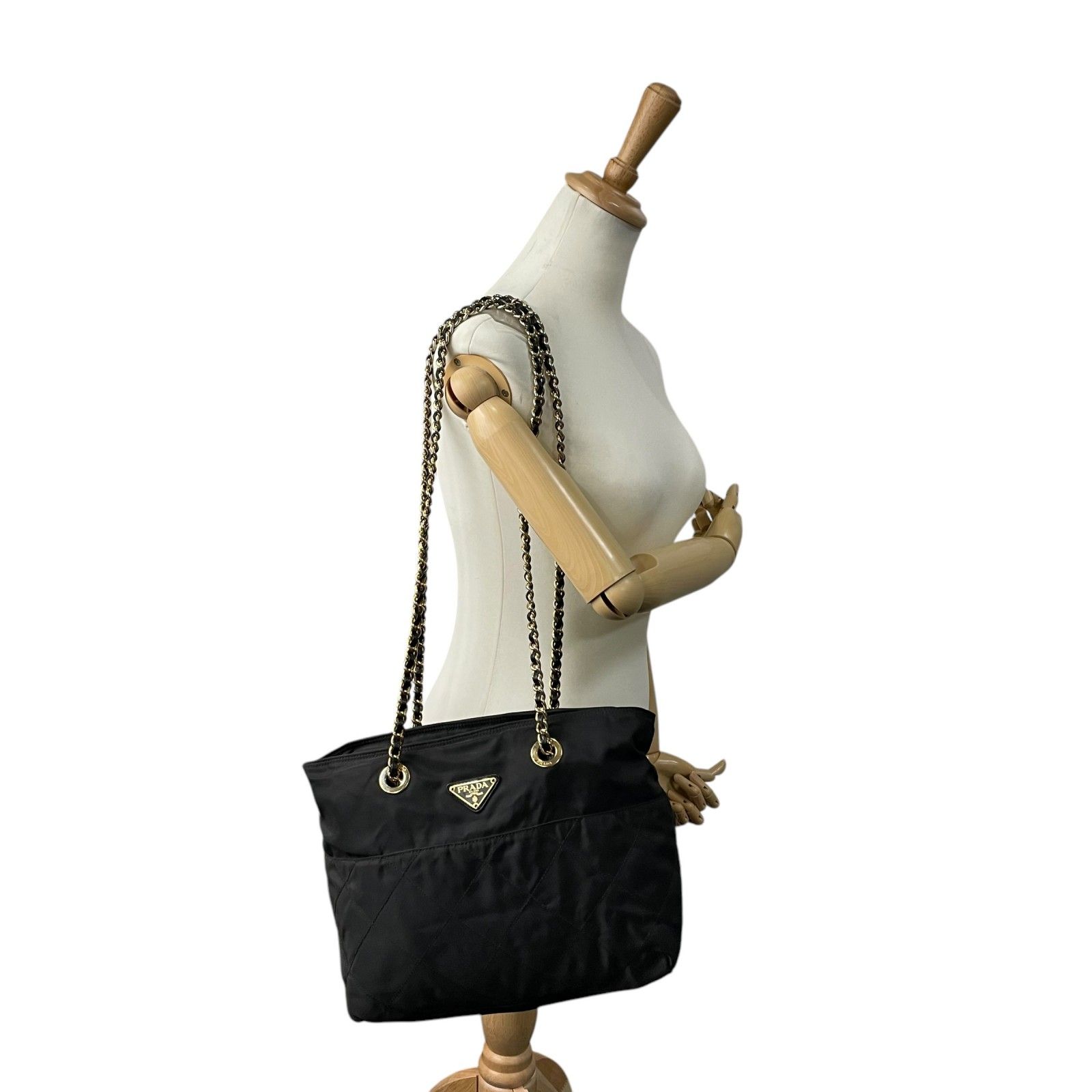 PRADA プラダ チェーンショルダーバッグ トートバッグ ナイロン