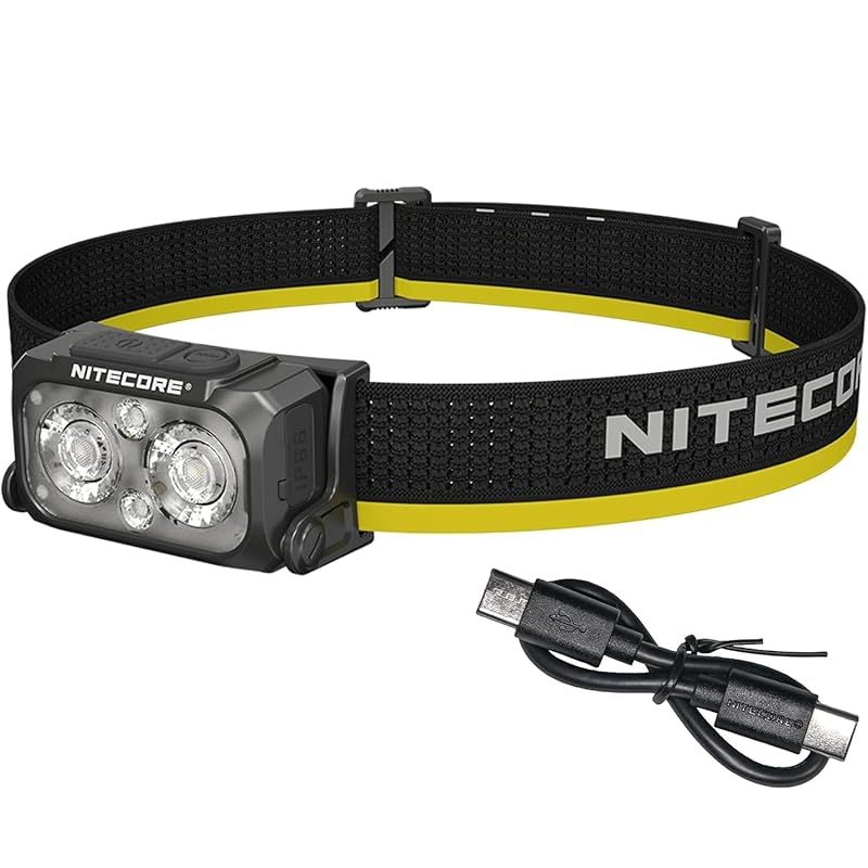 Nitecore NU25 MCT 軽量ヘッドライト 複数色温度 400ルーメン USB-C充電式 IP66防水 1