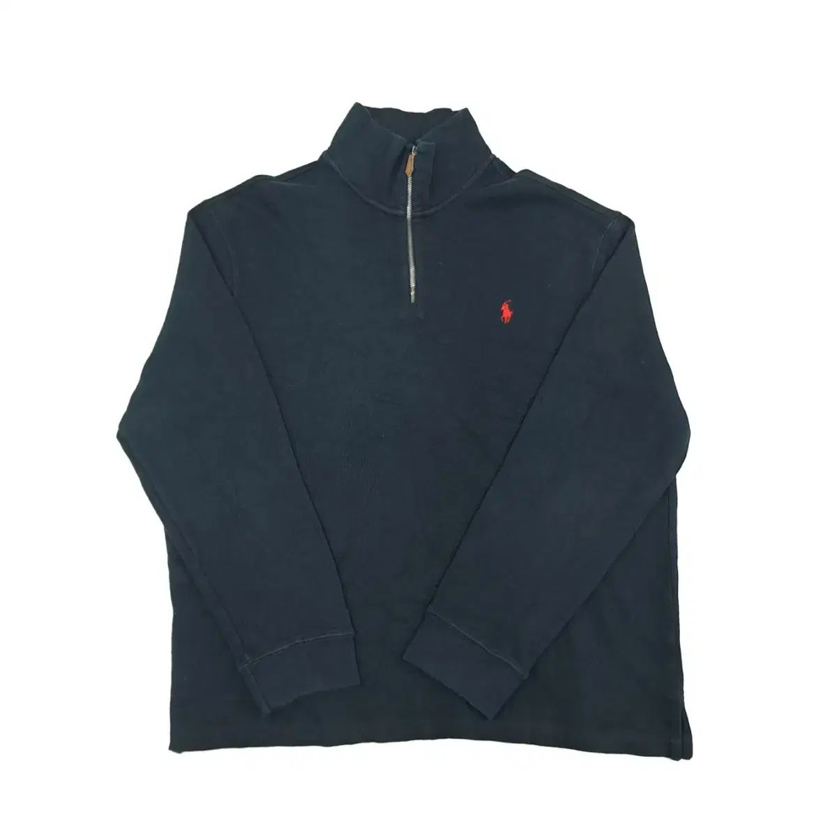 （ CT993 ） XL ポロ 黒 ハーフジップアップ ニット セーター セーター knit