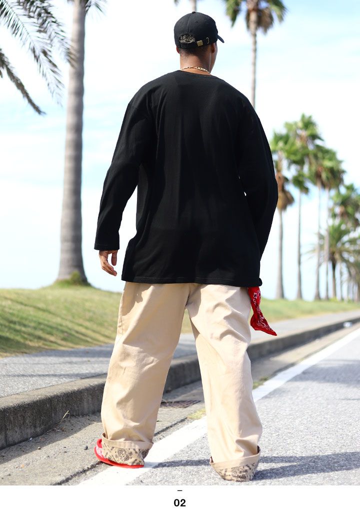 ACE FLAG 上下セット 長袖 ロンT チノパン ロングパンツ セットアップ