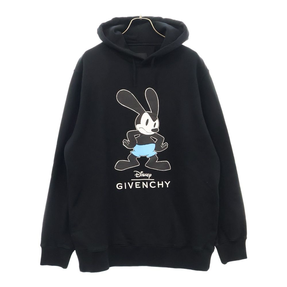 GIVENCHY ジバンシィ ×Disney Oswald Hoodie ディズニー オズワルド プルオーバースウェットパーカー フーディー ブラック BMJ0HD3YAR