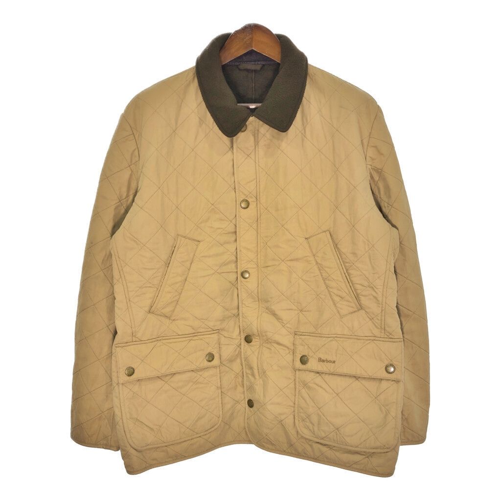 Barbour バブアー キルティングジャケット 大きいサイズ ベージュ (メンズ XXL) 中古 古着 S0613