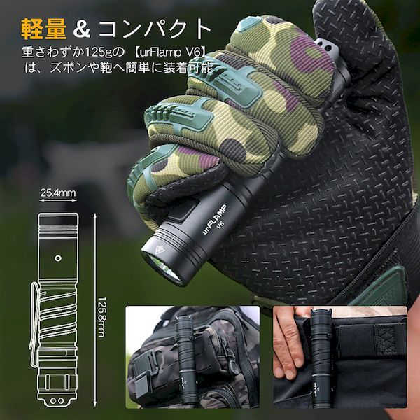 7営業日以内発送 WUBEN V6 20個入 UrFlamp フラッシュライト 沖縄離島販売不可 WWW_SMP1DAWEKUDUS_SCH_ID