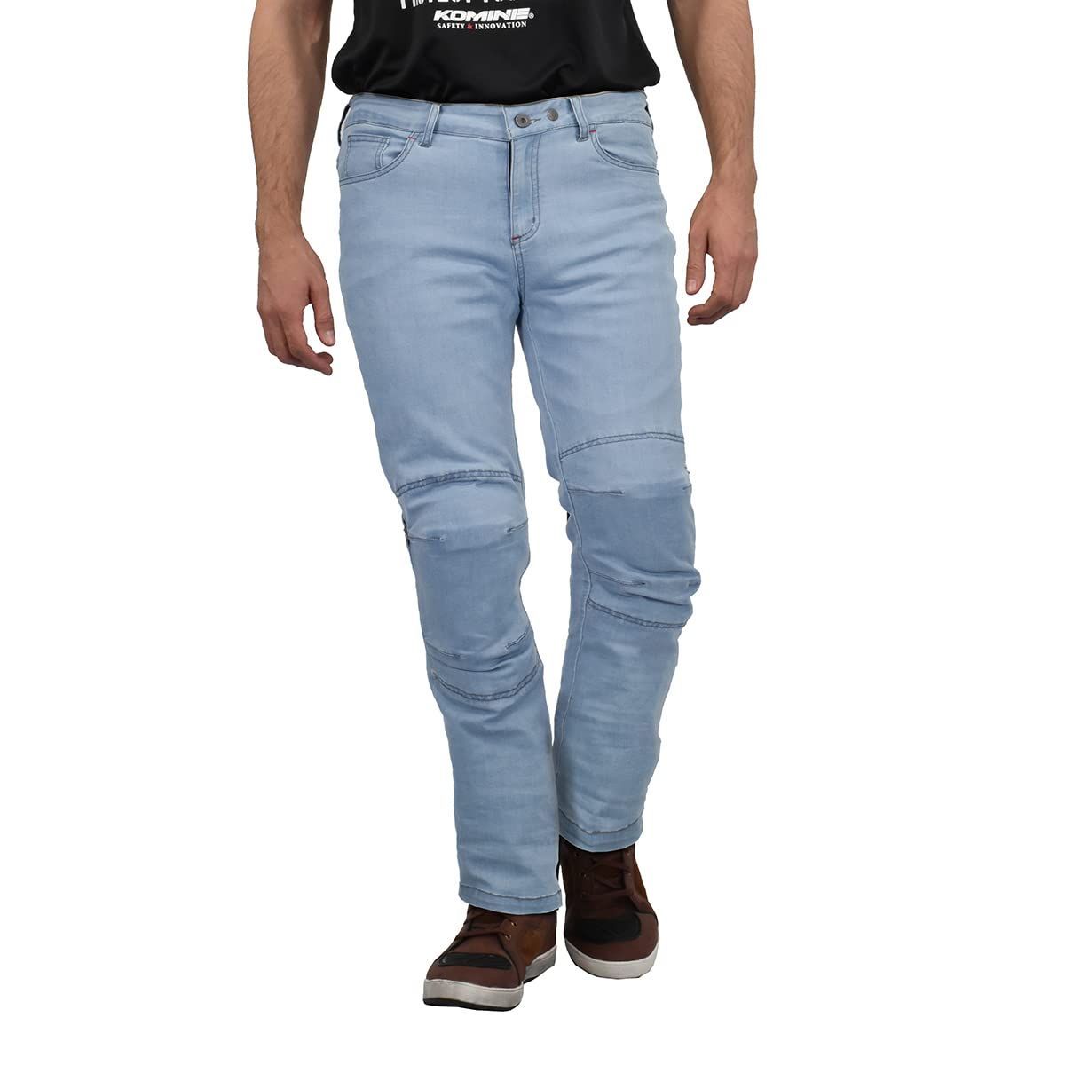 Color Washed Indigo_Size WXL_Style WJ-7543_PatternName WJ-7543 KOMINE バイク用 パンツ WJ-7543R CMAXプロテクトクールドライジーンズ 07-7543 レディース Washed