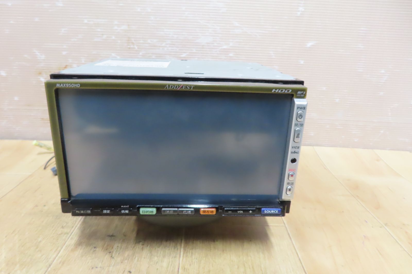 動作保証付☆V10127/アゼスト MAX950HD HDDナビ 地図2005年 MD
