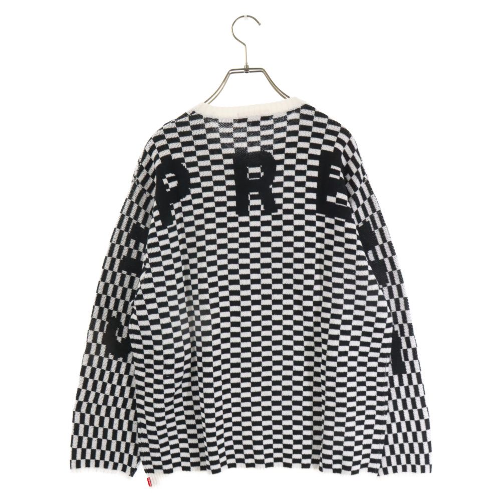 Supreme チェッカーボード ニットセーター L SUPREME (シュプリーム) 20SS Back Logo Sweater Checkerboard