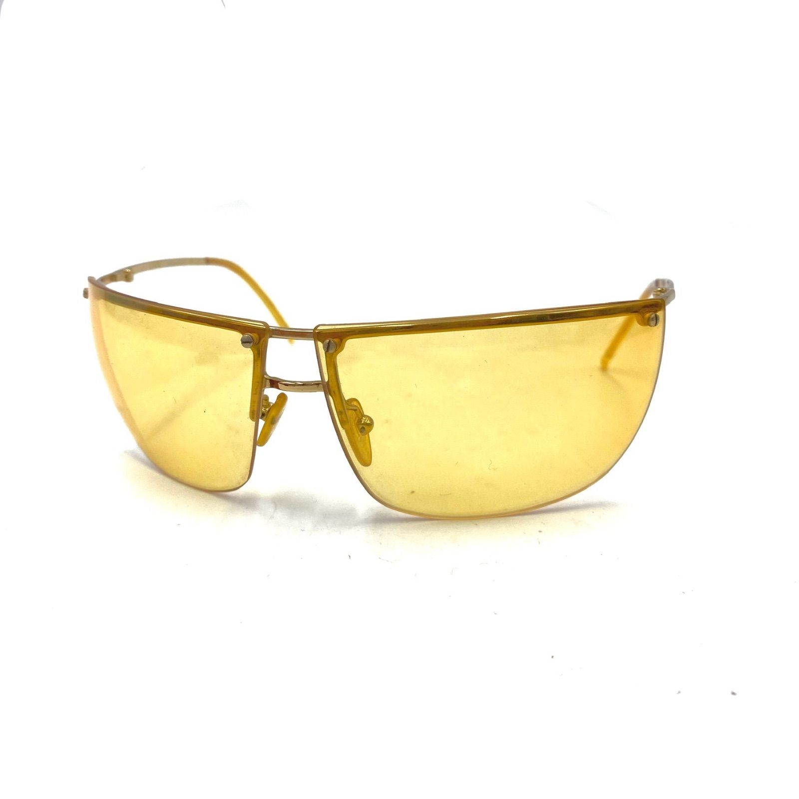 GUCCI グッチ ハーフリム サングラス ケース付き GUCCI グッチ サングラス アイウェア ハーフリム Gロゴ ケース付き