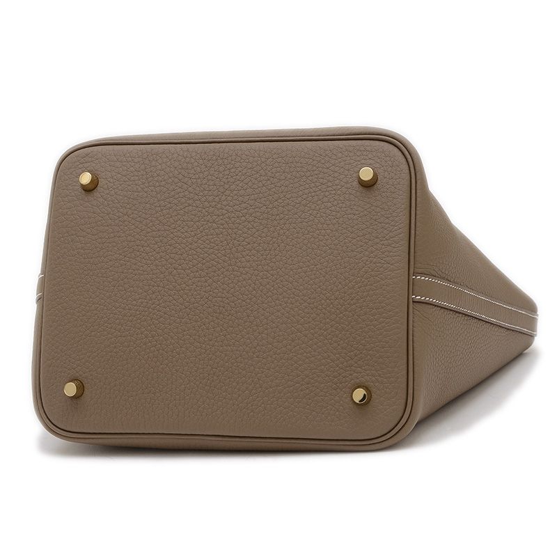 エルメス ピコタンロック MM 22 エトゥープ ゴールド金具 W刻印