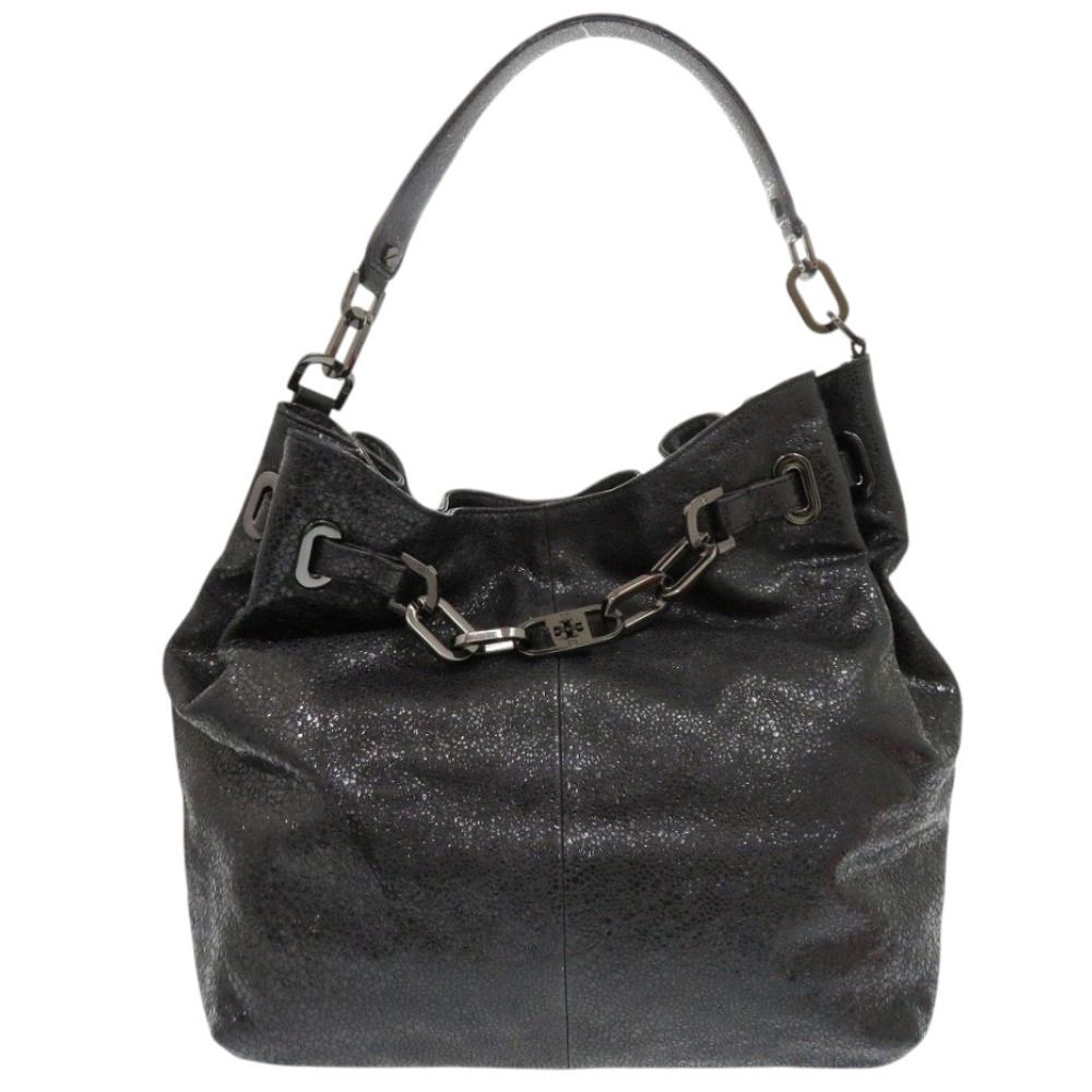 トリーバーチ レザー ブラック ハンドバッグ 黒 ショルダーバッグ 0445 Tory Burch
