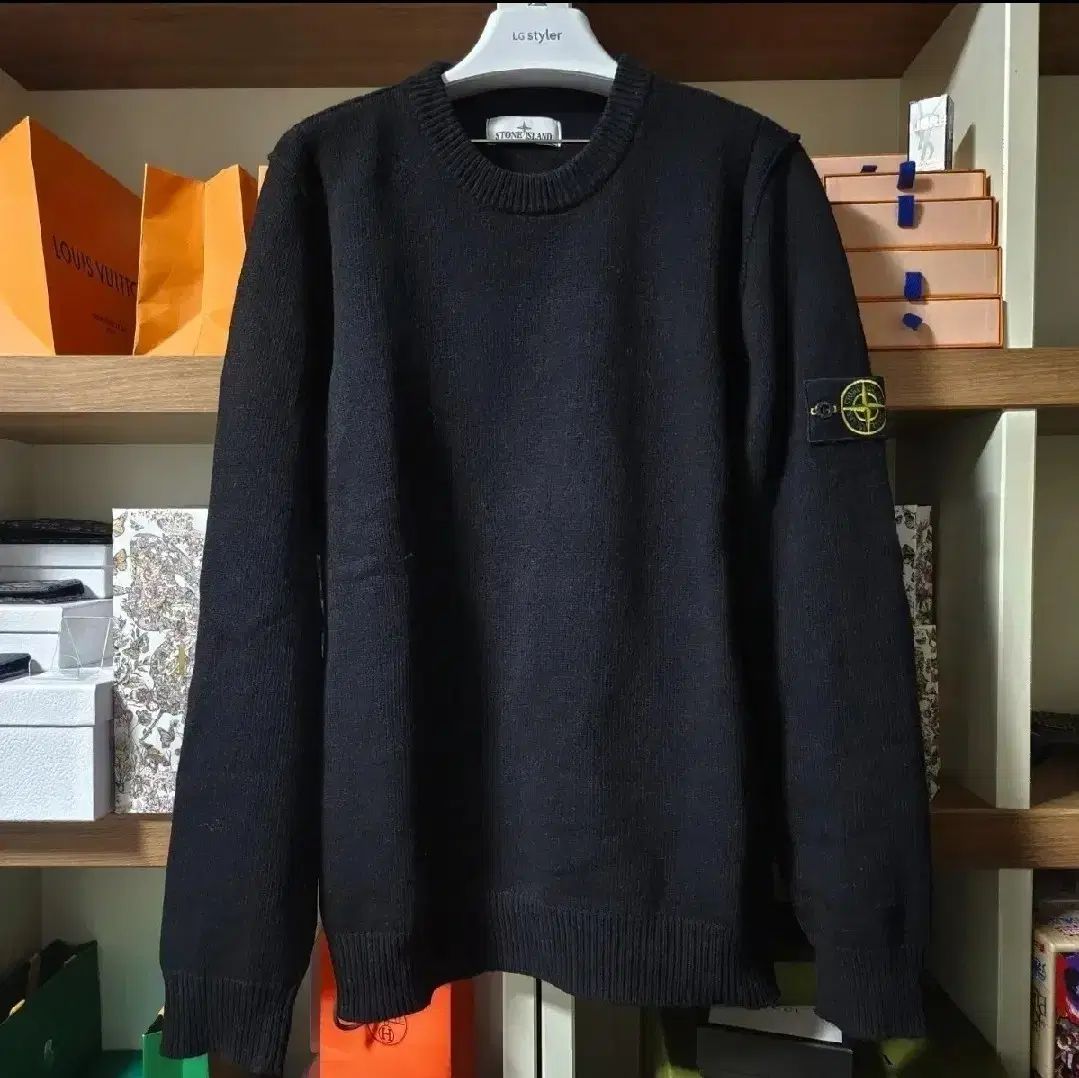 デパートハウス 23FW STONE ISLAND ストーンアイランド ニット セーター L 黒