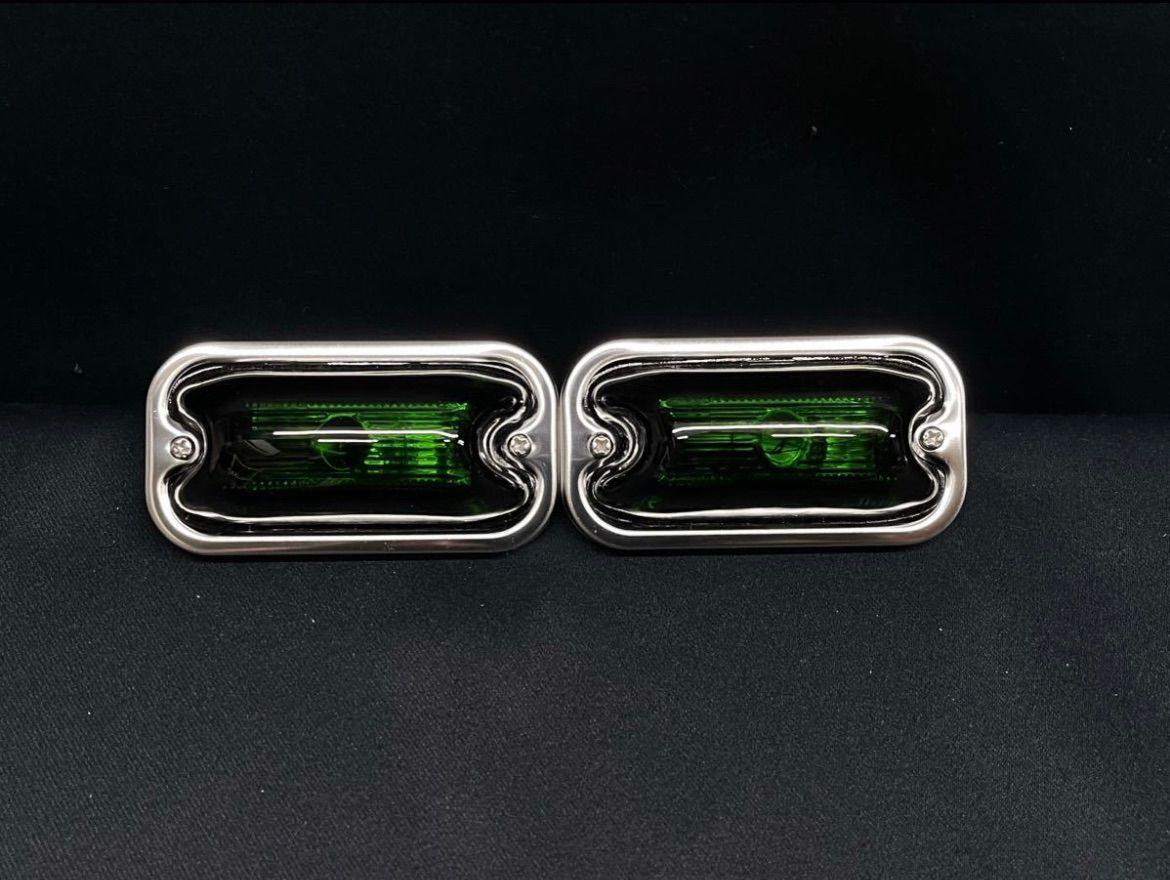 板橋用品製作所 S-80DXST 2個 深緑 角マーカー グリーン 電球式 24V6W