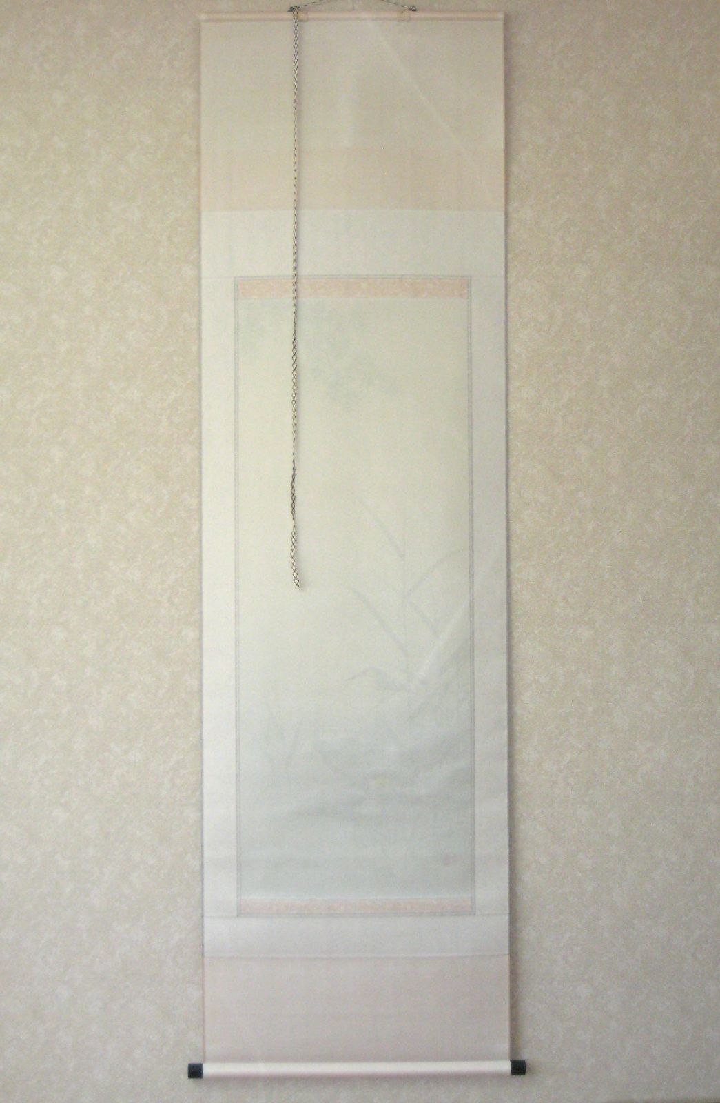 真筆】掛け軸 掛軸 翡翠(かわせみ)◇柳沢寿江 太巻仕様・共箱