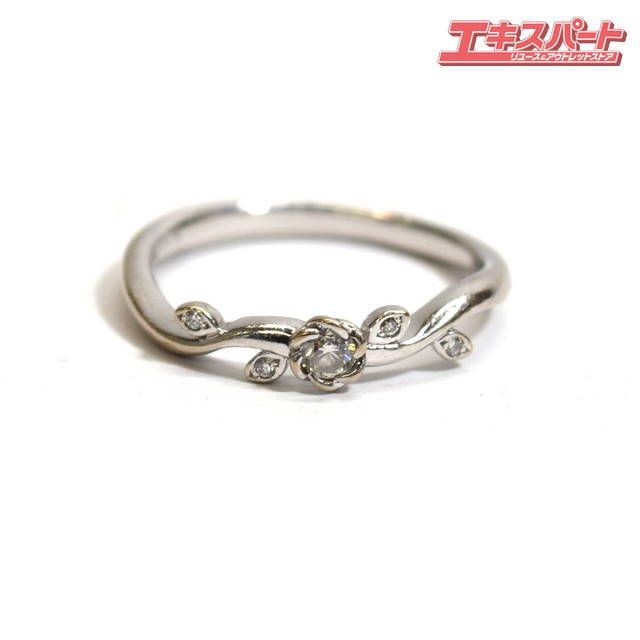 TRECENTI トレセンテ ファーストフローラ つる K18WG ダイヤモンド