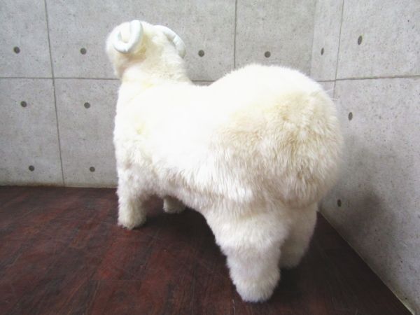 展示品 IDC大塚家具 sheep fur ふかふか 羊ぬいぐるみ - メルカリ