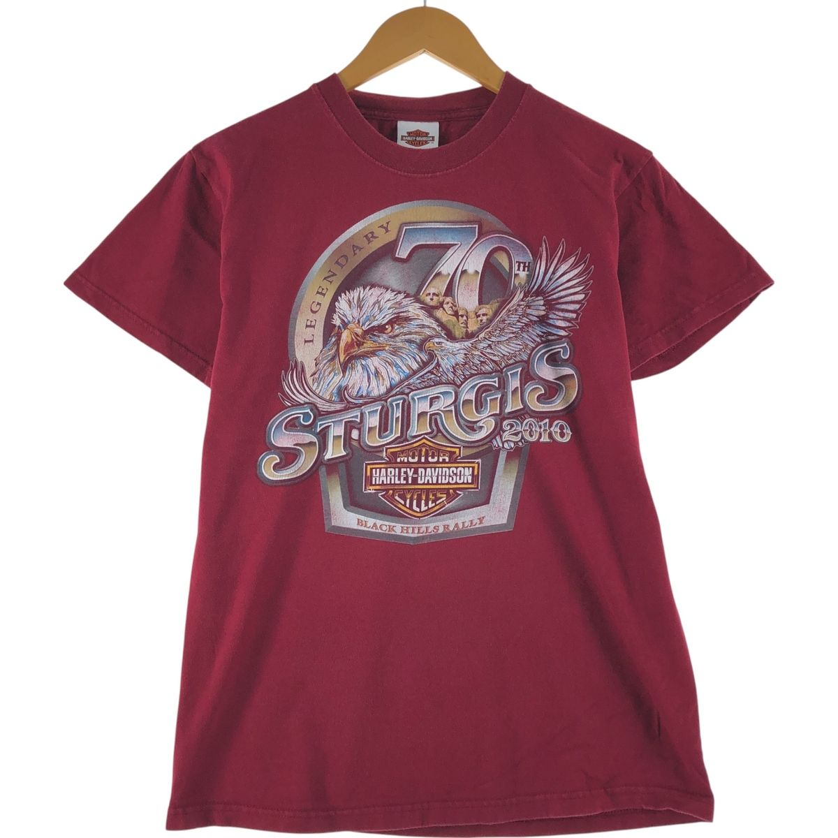 古着 ハーレーダビッドソン Harley-Davidson Hanes ヘインズ 鷲柄