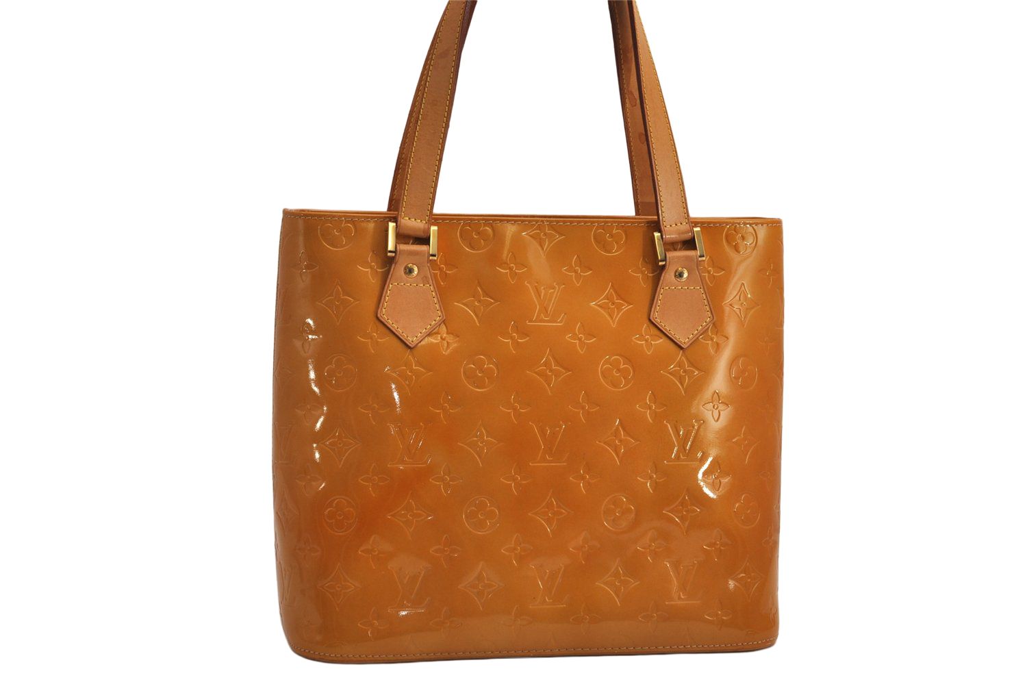 LOUIS VUITTON ルイヴィトン ヴェルニ ヒューストン ショルダーハンドバッグ イエロー M91004 ジャンク 7657M