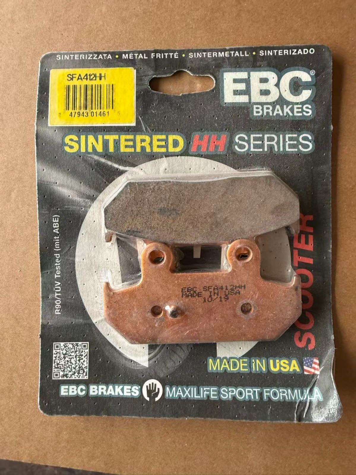 スクーター「SFA」ダブルH焼結ブレーキパッド 丨 1722-0662