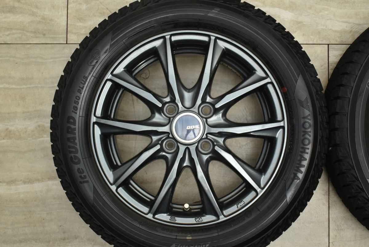スタッドレス DOS 14in 4.5J 45 PCD100 ヨコハマ アイスガード iG50プラス 165 65R14 ハスラー ソリオ デリカD 2 プレオ FFCRYSTALESIA_COM