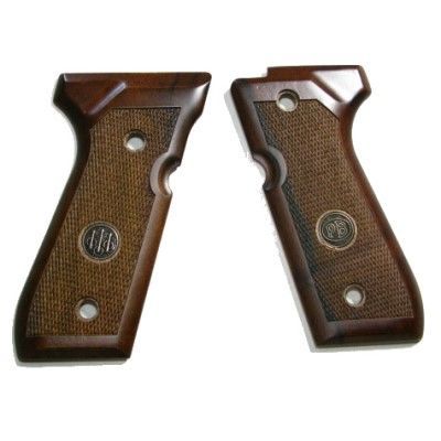 ベレッタ　M9 係 木製グリップ　スムースグリップ　ウッドグリップ アルタモント] ベレッタ M9/92FS 木製グリップ (中古)｜エアガン.jp