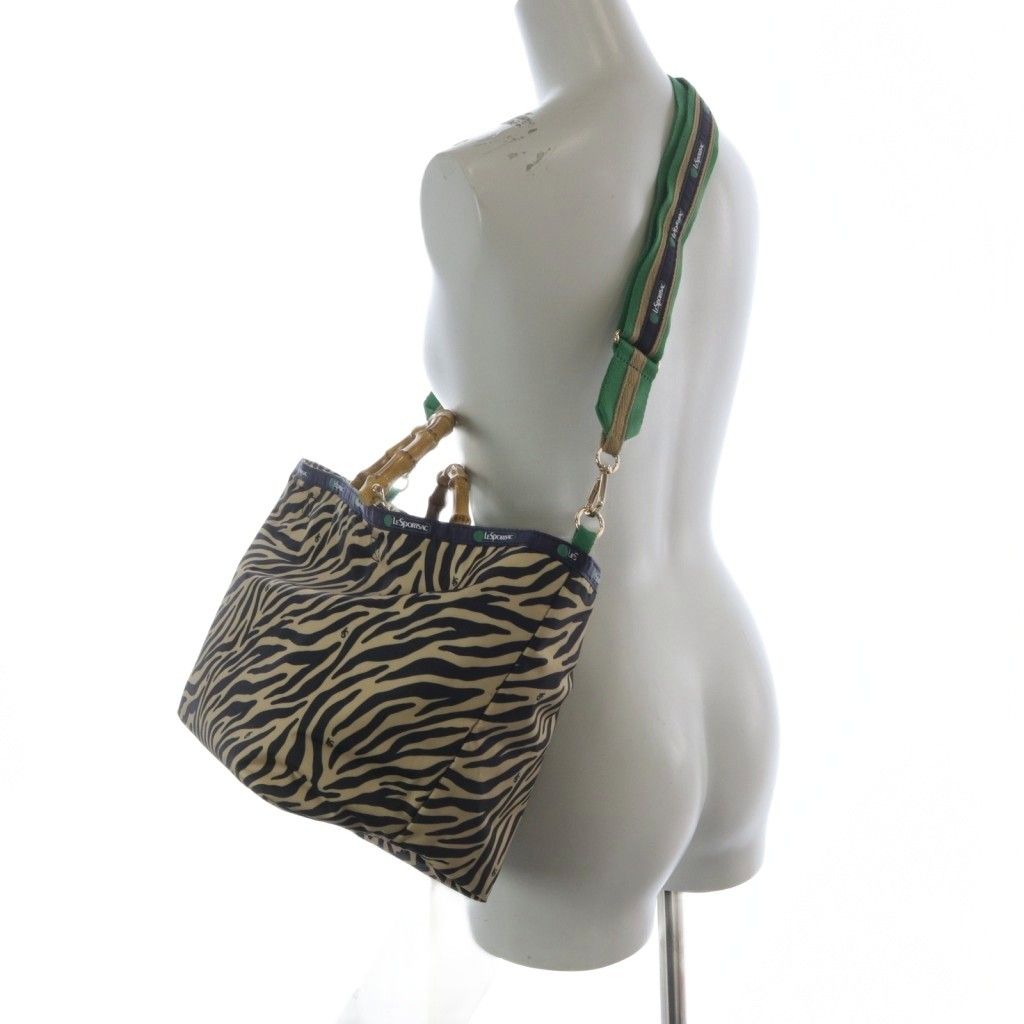 レスポートサック LesportSAC MEDIUM BAMBOO TOTE バッグ ゼブラ柄