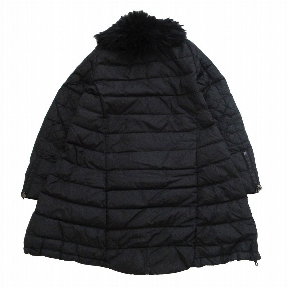 美品　モンクレール　サカイ　SERI ダウンコート　ブラック　フード モンクレール sacai serre ダウンコート 0 黒 MONCLER - モンクレール