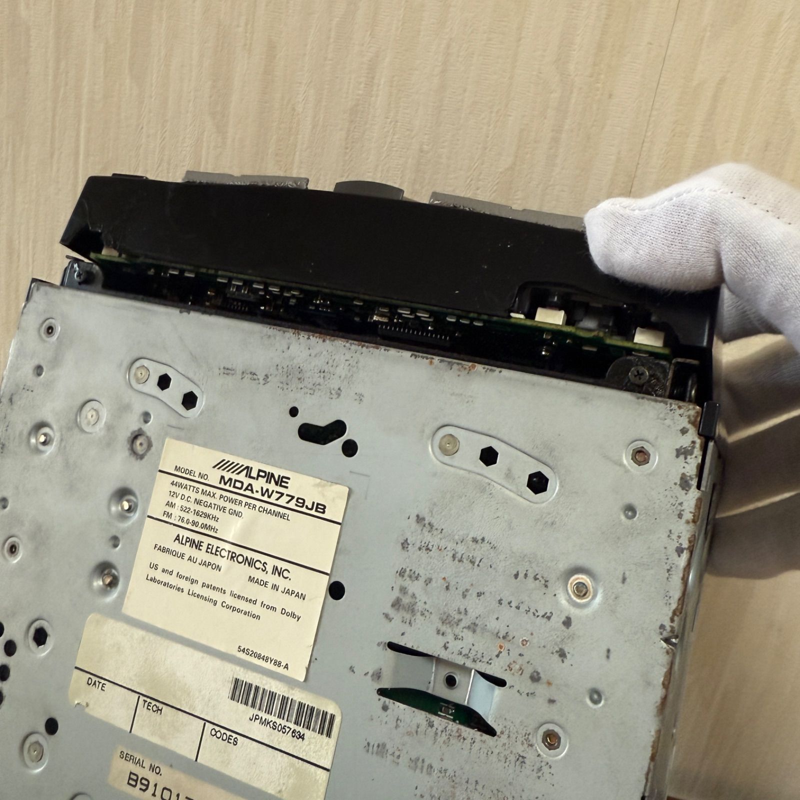 ALPINE MDA-W779JB ジャンク品 動作未確認 修理用 部品取り