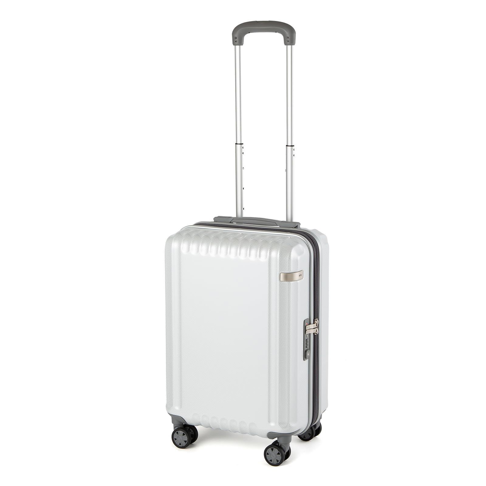 Color ホワイトカーボン ACE エーストーキョー スーツケース 機内持ち込み sサイズ 1泊2日 2泊3日 33L|40L 容量拡張機能 3.2kg キャリーケース キャリーバッグ パリセイドZd No.06816